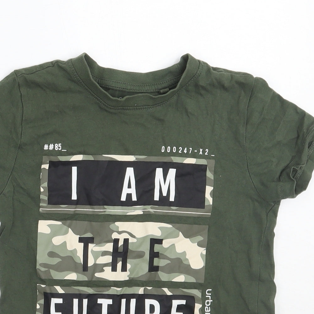 Primark Boys Green   Basic T-Shirt Size 2-3 Years