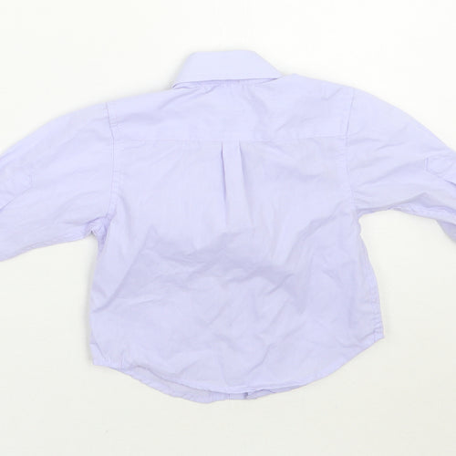 James morgan Boys Purple   Basic Button-Up Size 12 Months