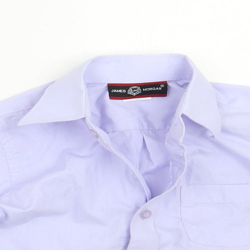 James morgan Boys Purple   Basic Button-Up Size 12 Months
