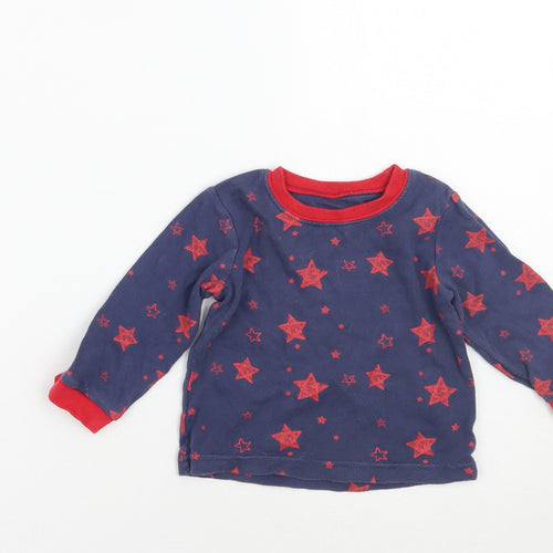 George Boys Blue Geometric  Basic T-Shirt Size 9-12 Months