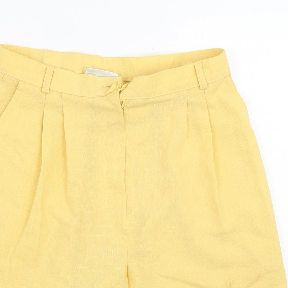 The Edinburgh Collection Womens Yellow   Culotte Shorts Size 14