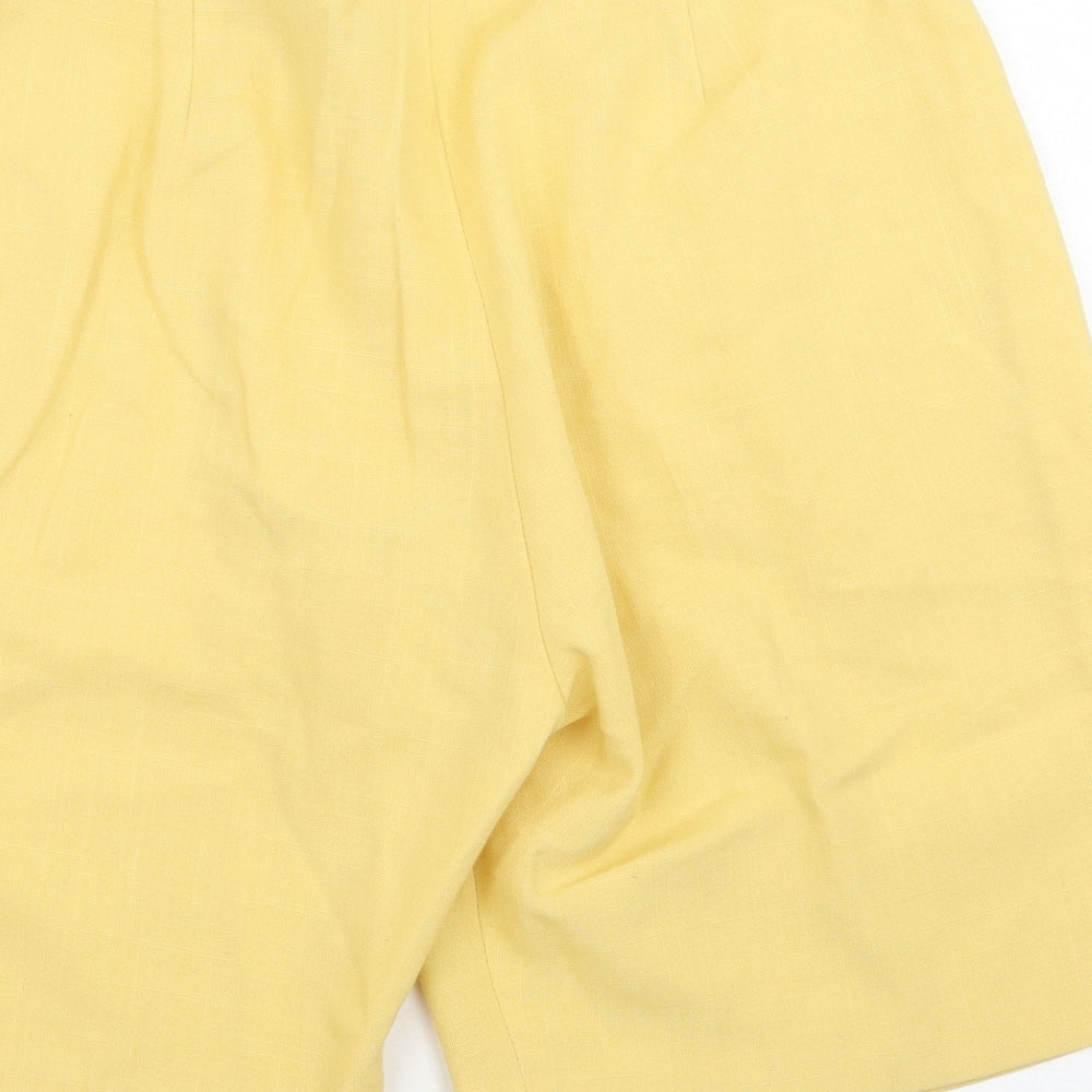 The Edinburgh Collection Womens Yellow   Culotte Shorts Size 14