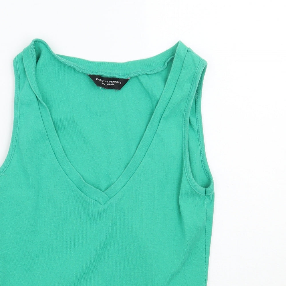 Dorothy Perkins Womens Green   Basic T-Shirt Size 14