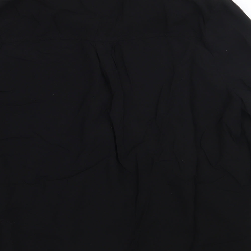 Peacocks Womens Black   Basic Button-Up Size 16