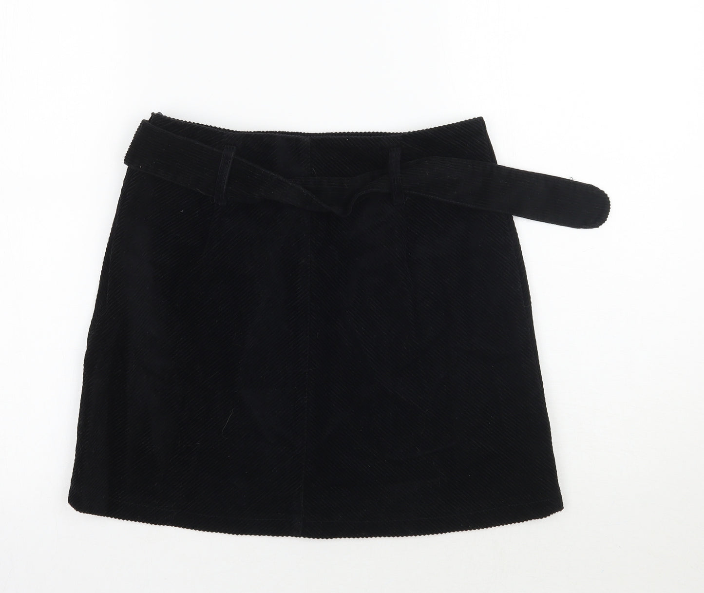 Denim co Womens Black   A-Line Skirt Size 10