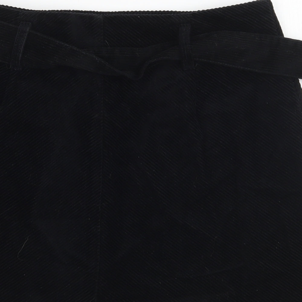 Denim co Womens Black   A-Line Skirt Size 10