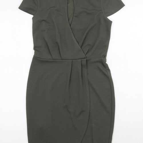 Miss Selfridge Womens Green   A-Line  Size 10