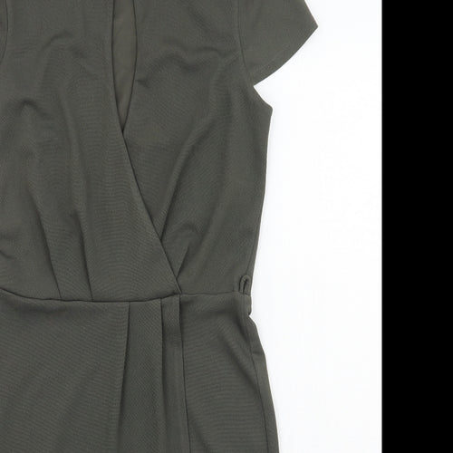 Miss Selfridge Womens Green   A-Line  Size 10