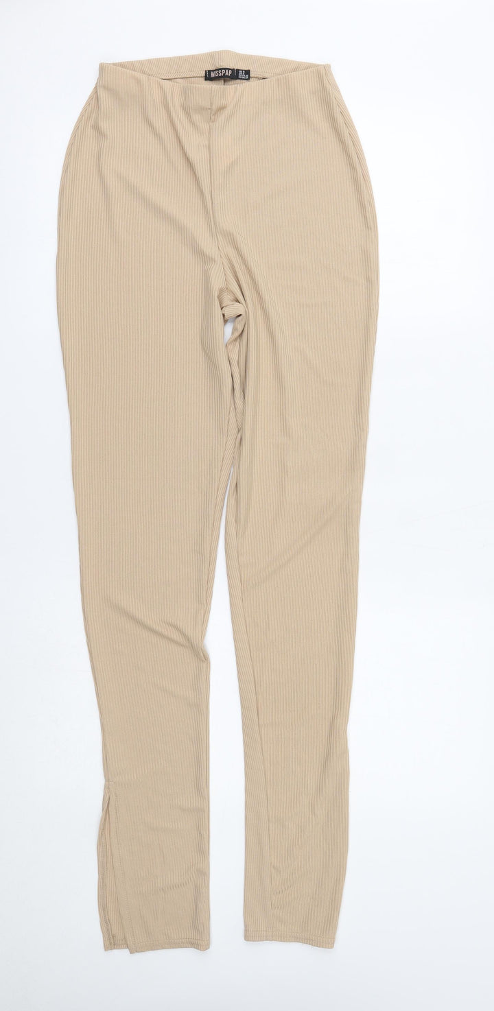 Misspap Womens Beige Trousers Size 8 L31 in