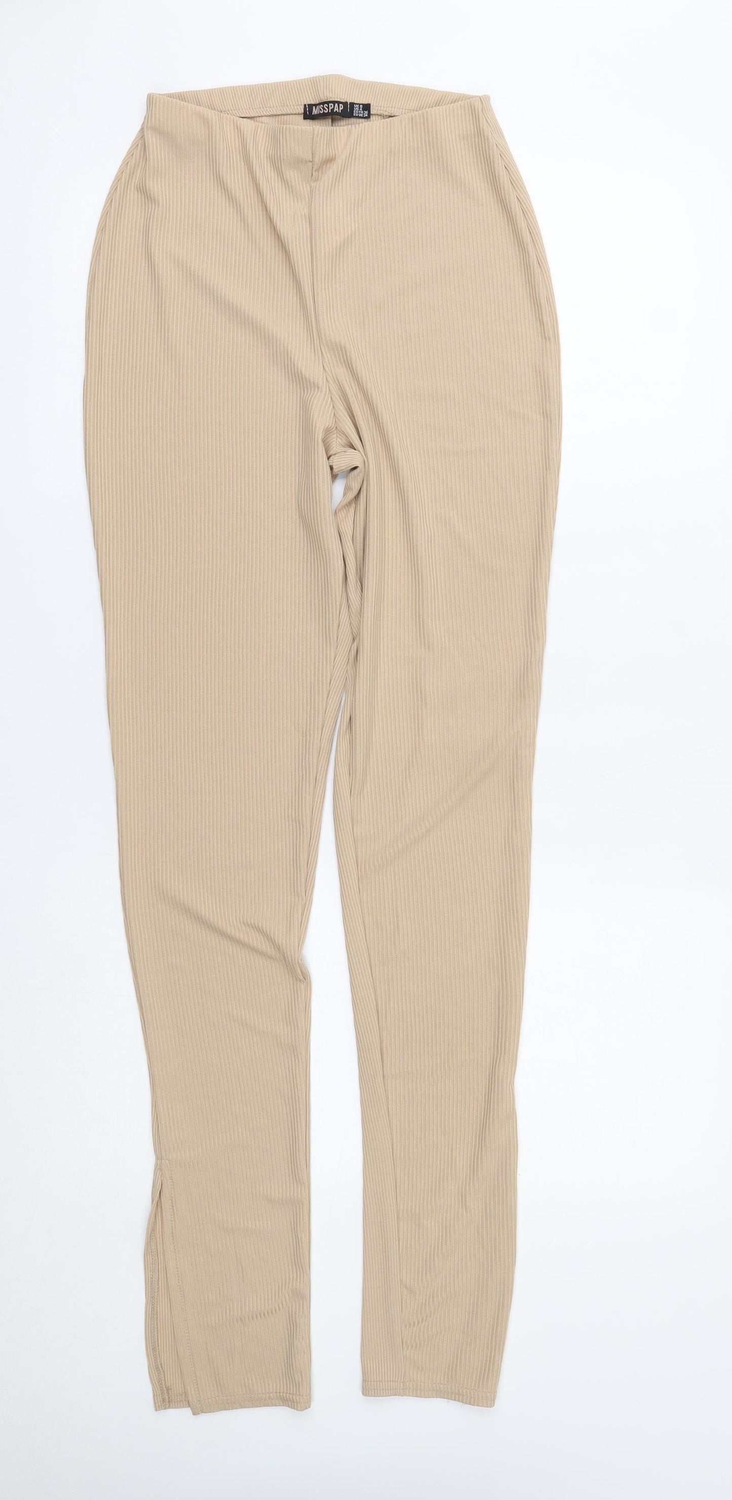Misspap Womens Beige   Trousers  Size 8 L31 in