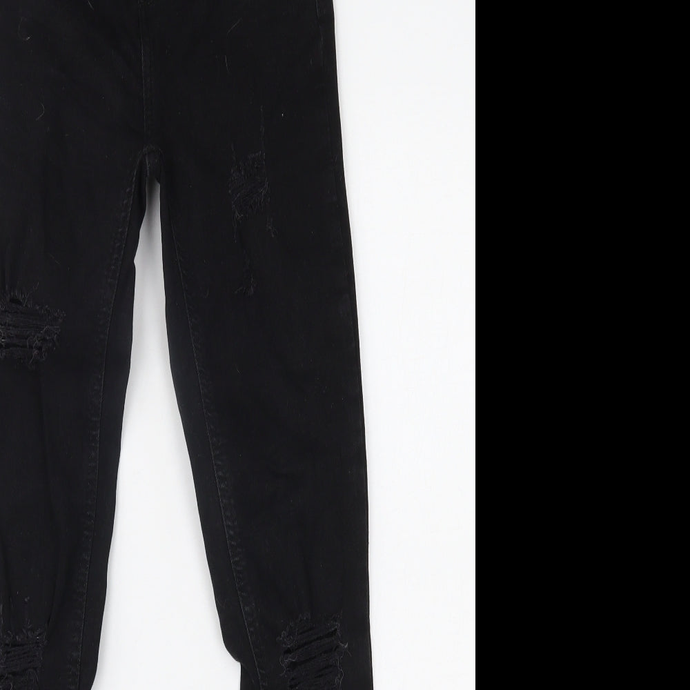 Primark Womens Black  Denim Skinny Jeans Size 8 L27.5 in