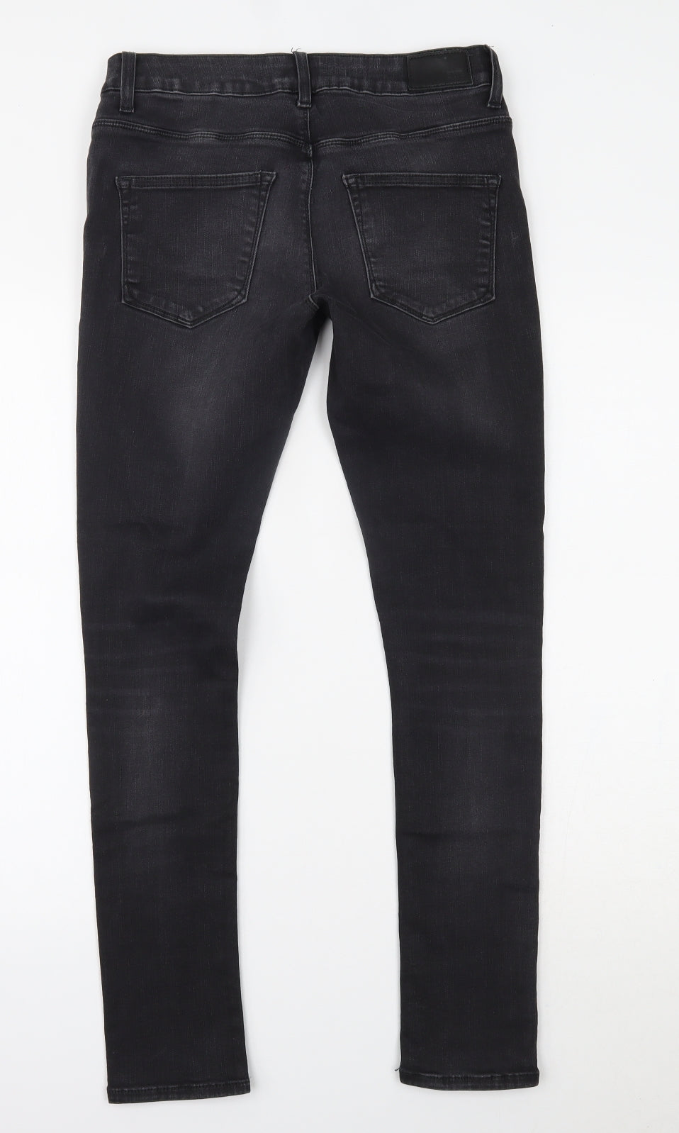 River Island Mens Black  Denim Skinny Jeans Size 28 L30 in