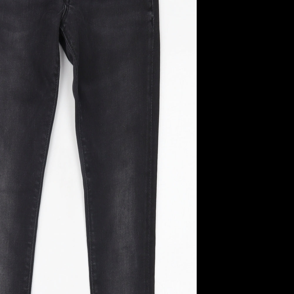 River Island Mens Black  Denim Skinny Jeans Size 28 L30 in