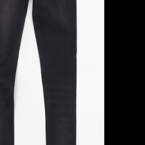 River Island Mens Black  Denim Skinny Jeans Size 28 L30 in