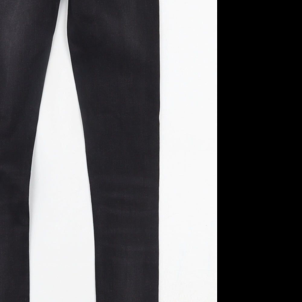 River Island Mens Black  Denim Skinny Jeans Size 28 L30 in