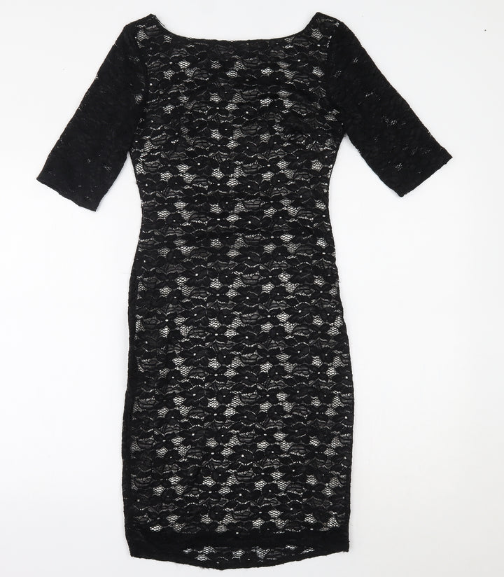 Goddess Womens Black   Bodycon  Size 8