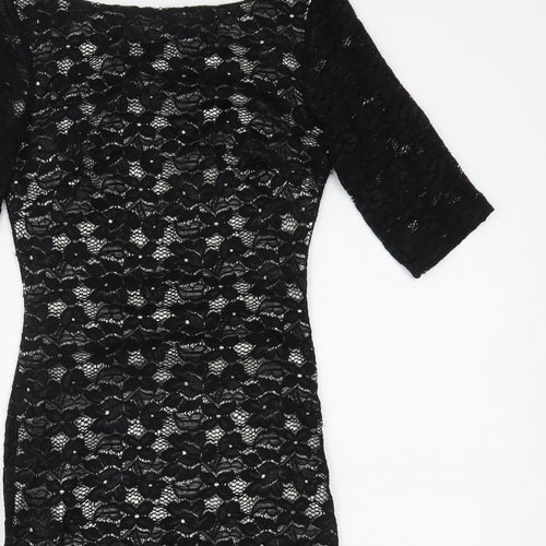 Goddess Womens Black   Bodycon  Size 8