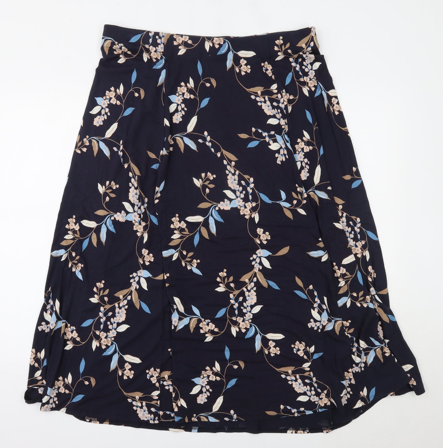 Marks and Spencer Womens Blue Floral  Maxi Skirt Size 18