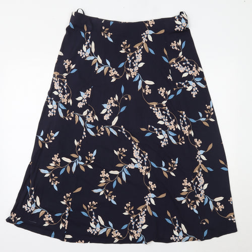 Marks and Spencer Womens Blue Floral  Maxi Skirt Size 18