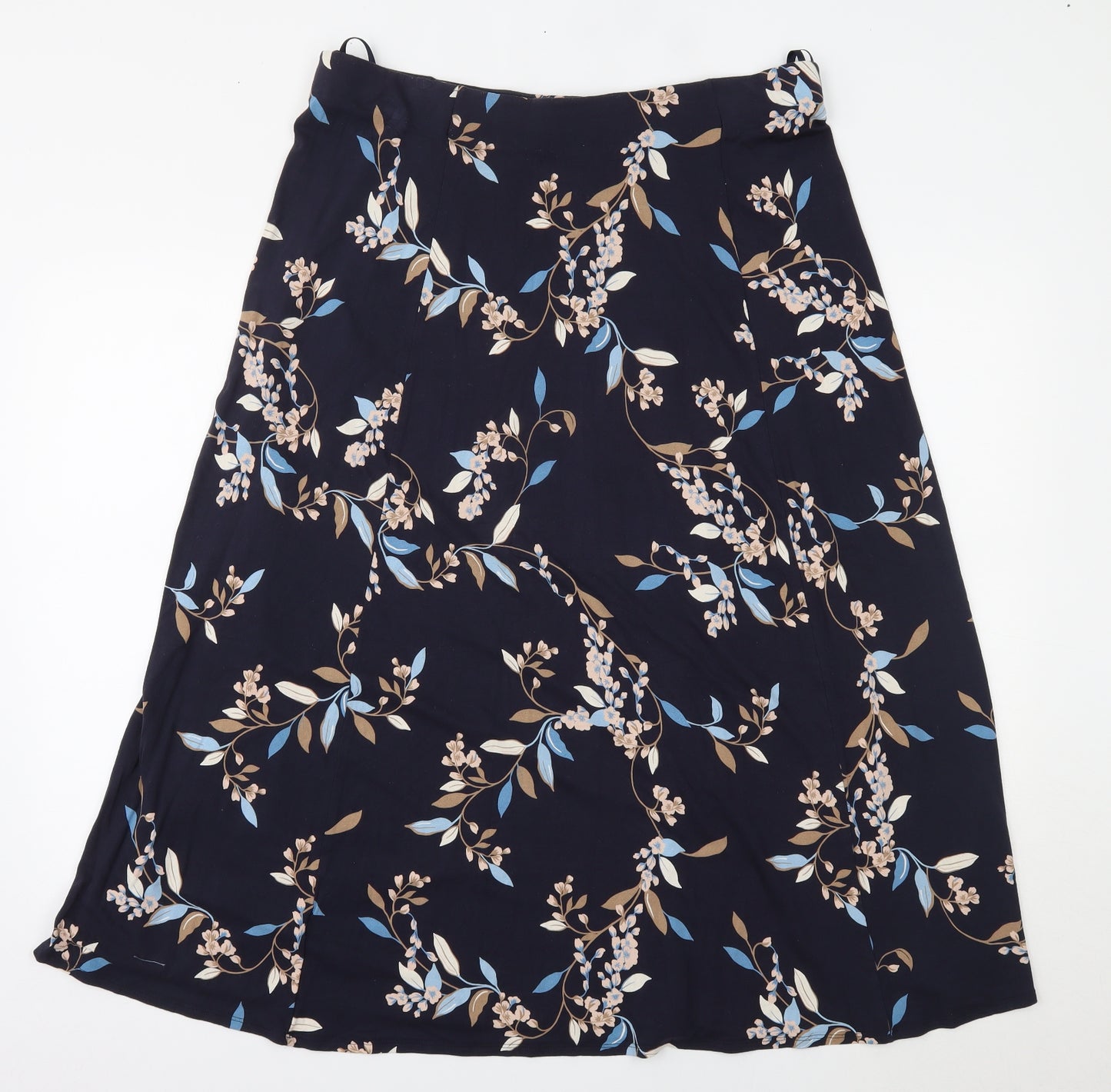 Marks and Spencer Womens Blue Floral  Maxi Skirt Size 18