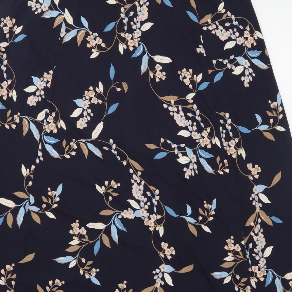 Marks and Spencer Womens Blue Floral  Maxi Skirt Size 18