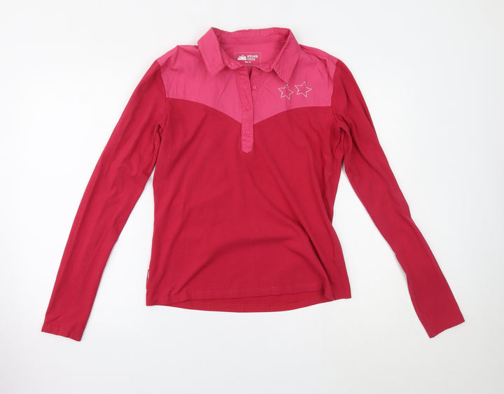 stone deek Womens Pink   Basic Polo Size M