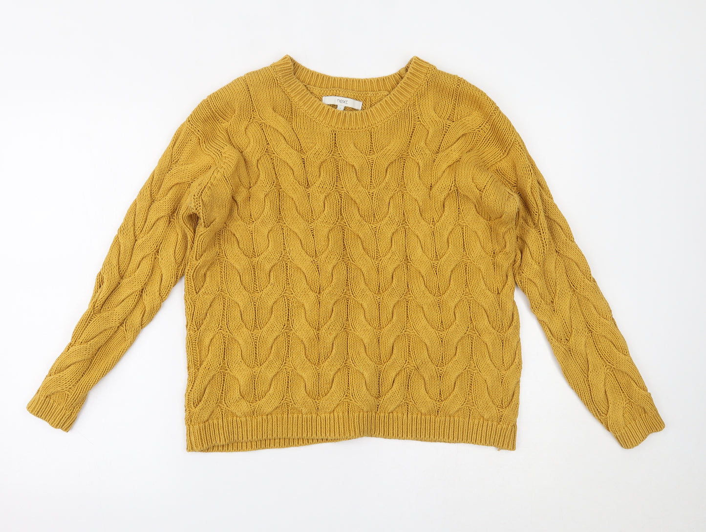 NEXT Womens Yellow   Pullover Jumper Size S