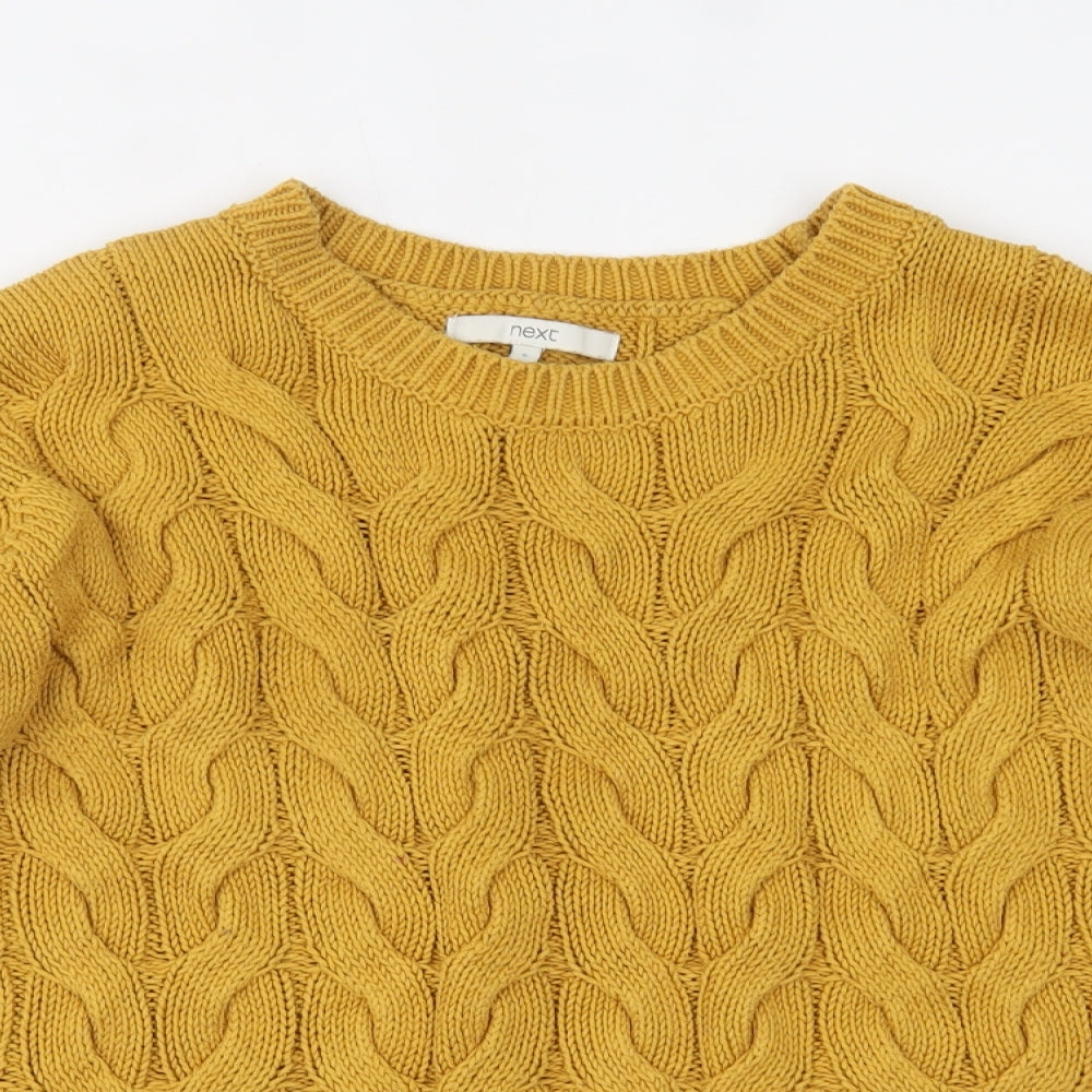 NEXT Womens Yellow   Pullover Jumper Size S