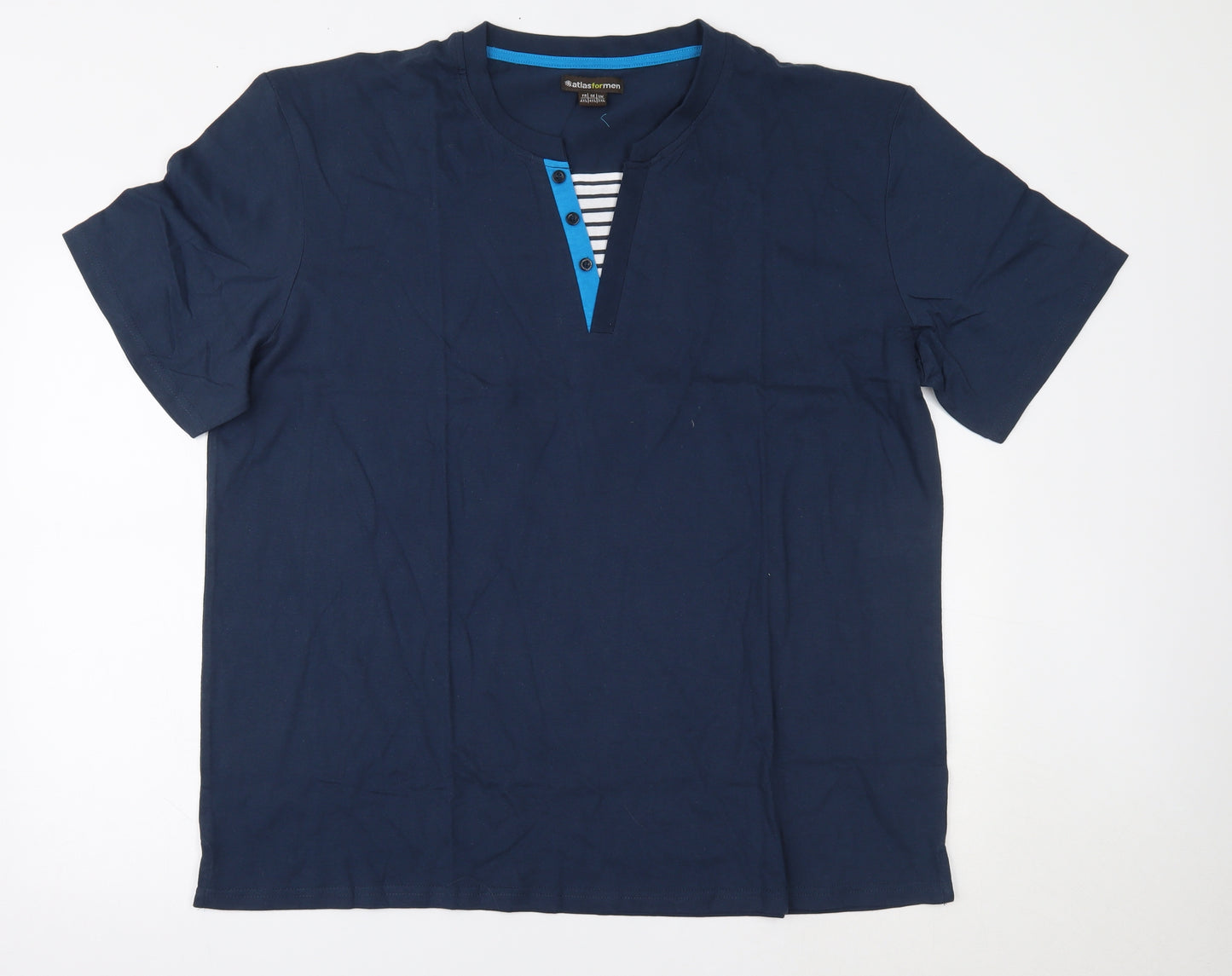 atlasformen Mens Blue    T-Shirt Size 3XL