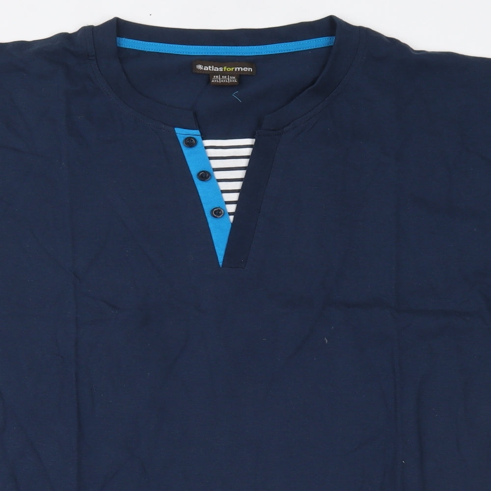 atlasformen Mens Blue    T-Shirt Size 3XL