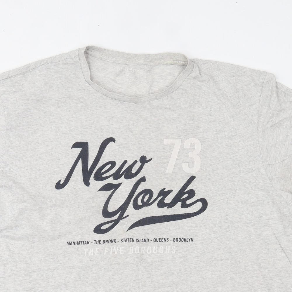 Primark Mens Grey    T-Shirt Size 3XL