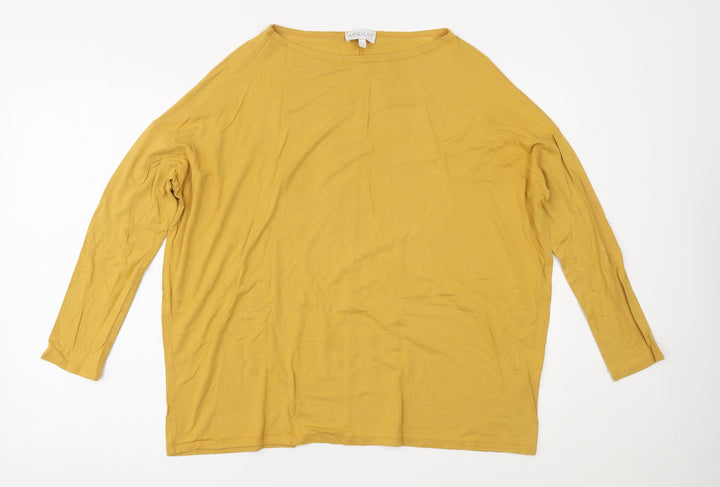 Apricot Womens Yellow Basic Blouse Size 10
