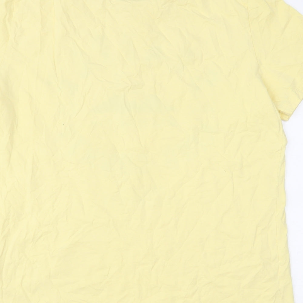 George Mens Yellow    T-Shirt Size L
