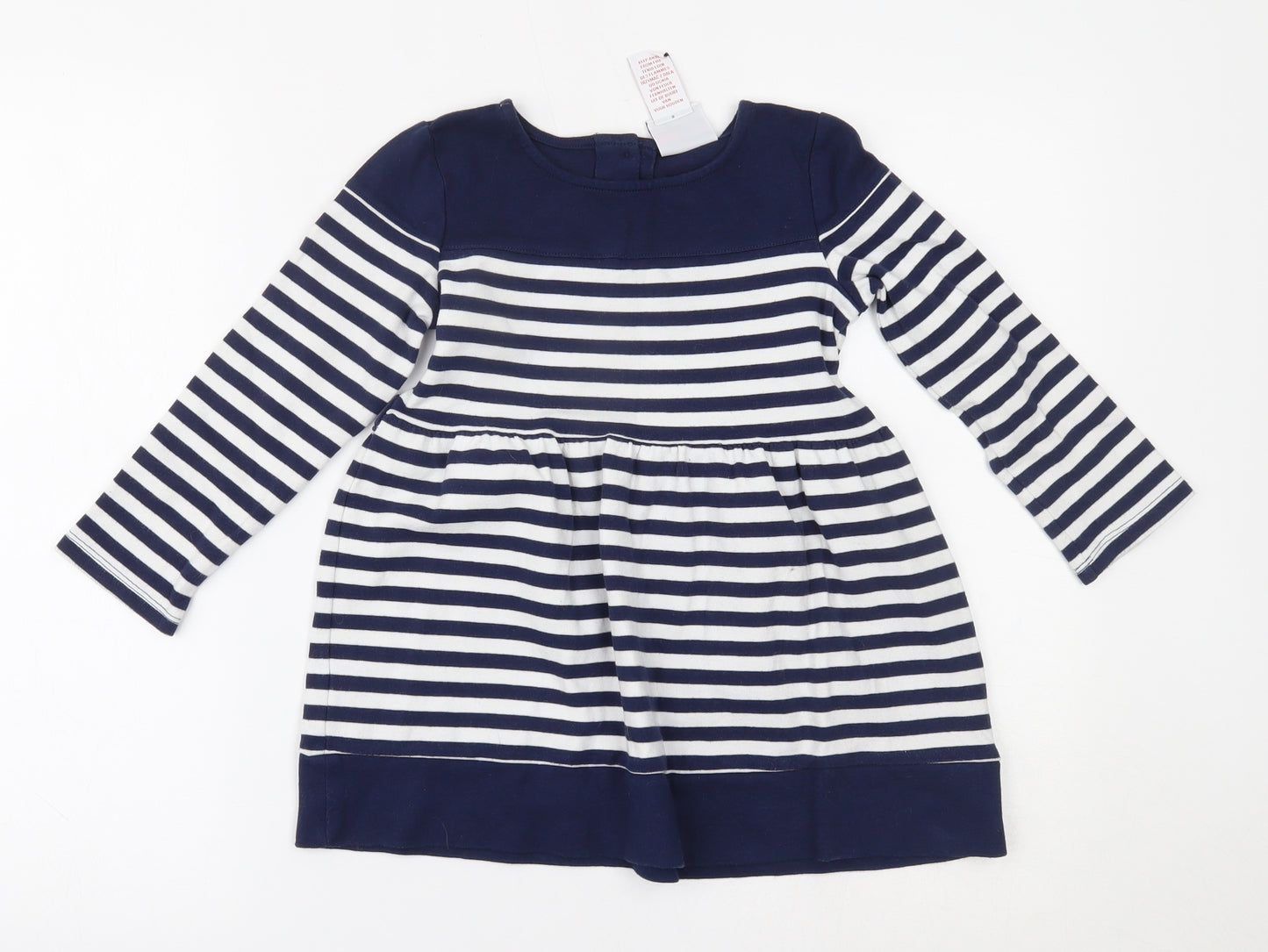 Nula Bay Girls Blue Striped  A-Line  Size 5-6 Years