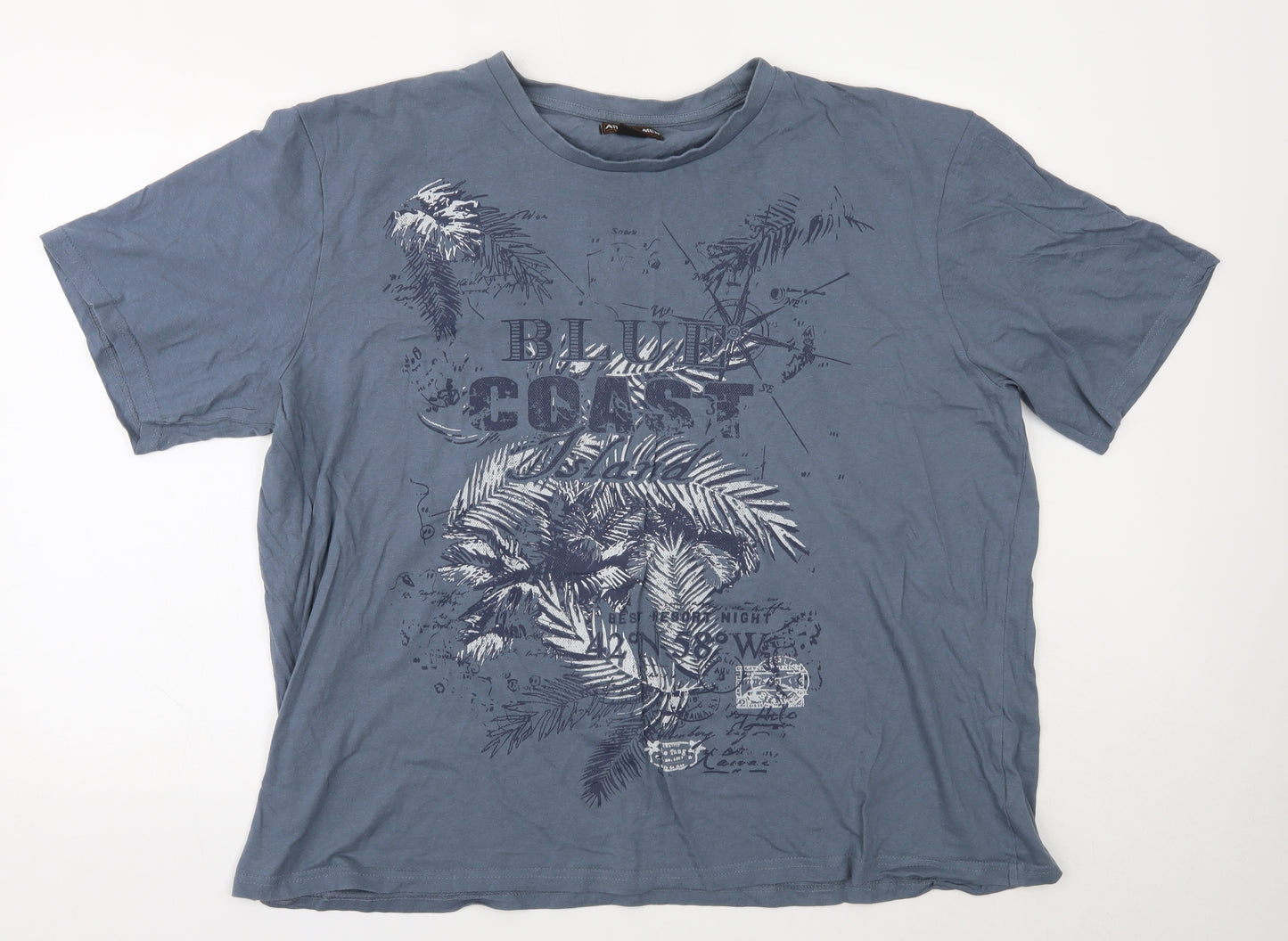 atlasformen Mens Blue    T-Shirt Size 3XL