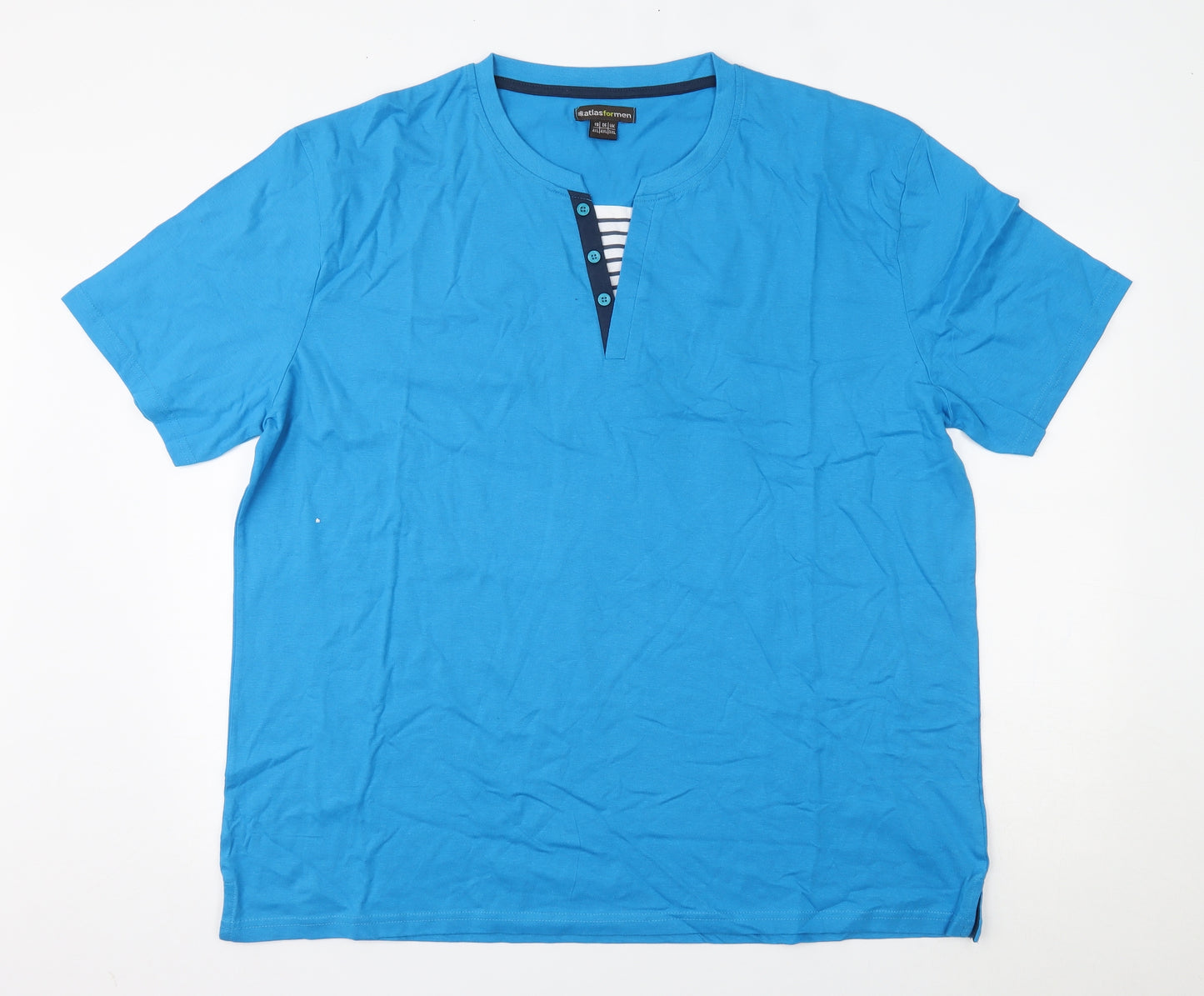 atlasformen Mens Blue    T-Shirt Size 3XL