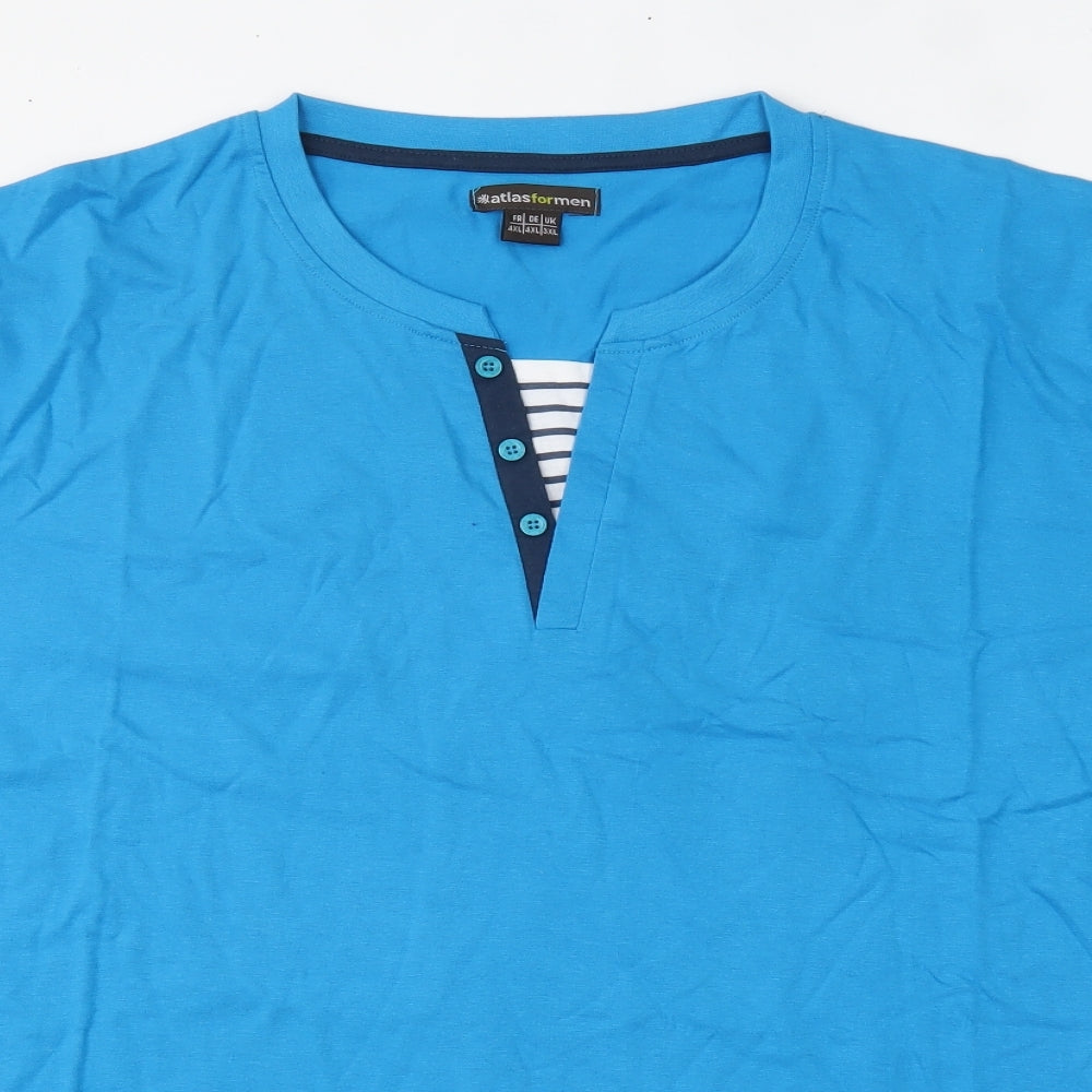 atlasformen Mens Blue    T-Shirt Size 3XL