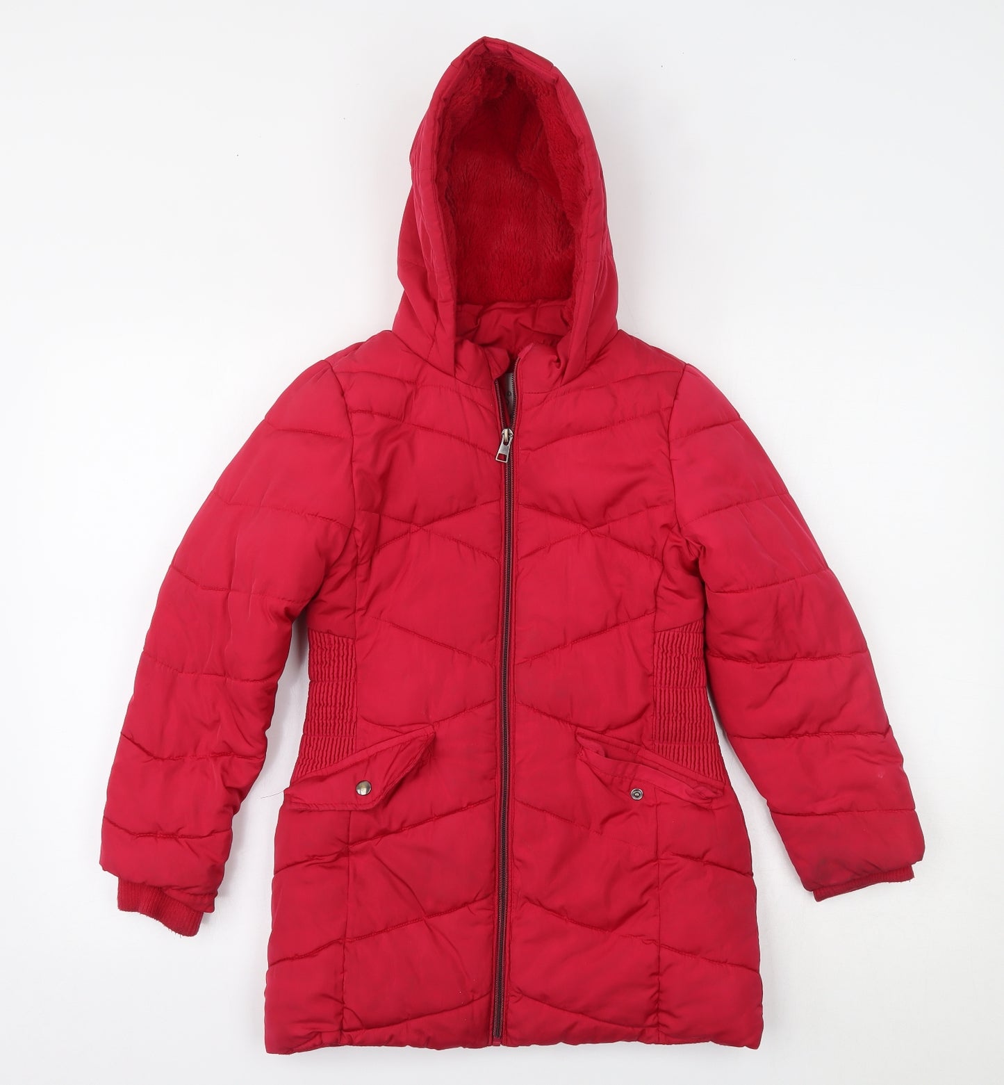 George Girls Pink   Parka Coat Size 8-9 Years