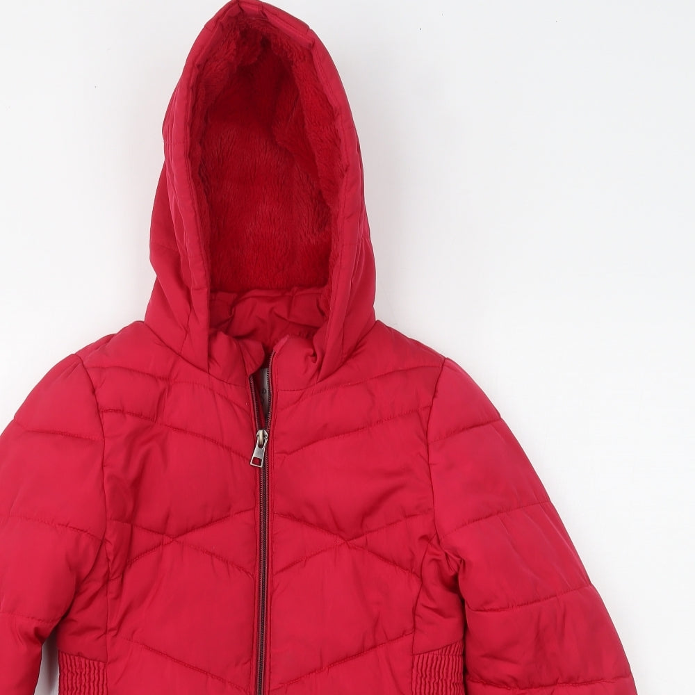 George Girls Pink   Parka Coat Size 8-9 Years
