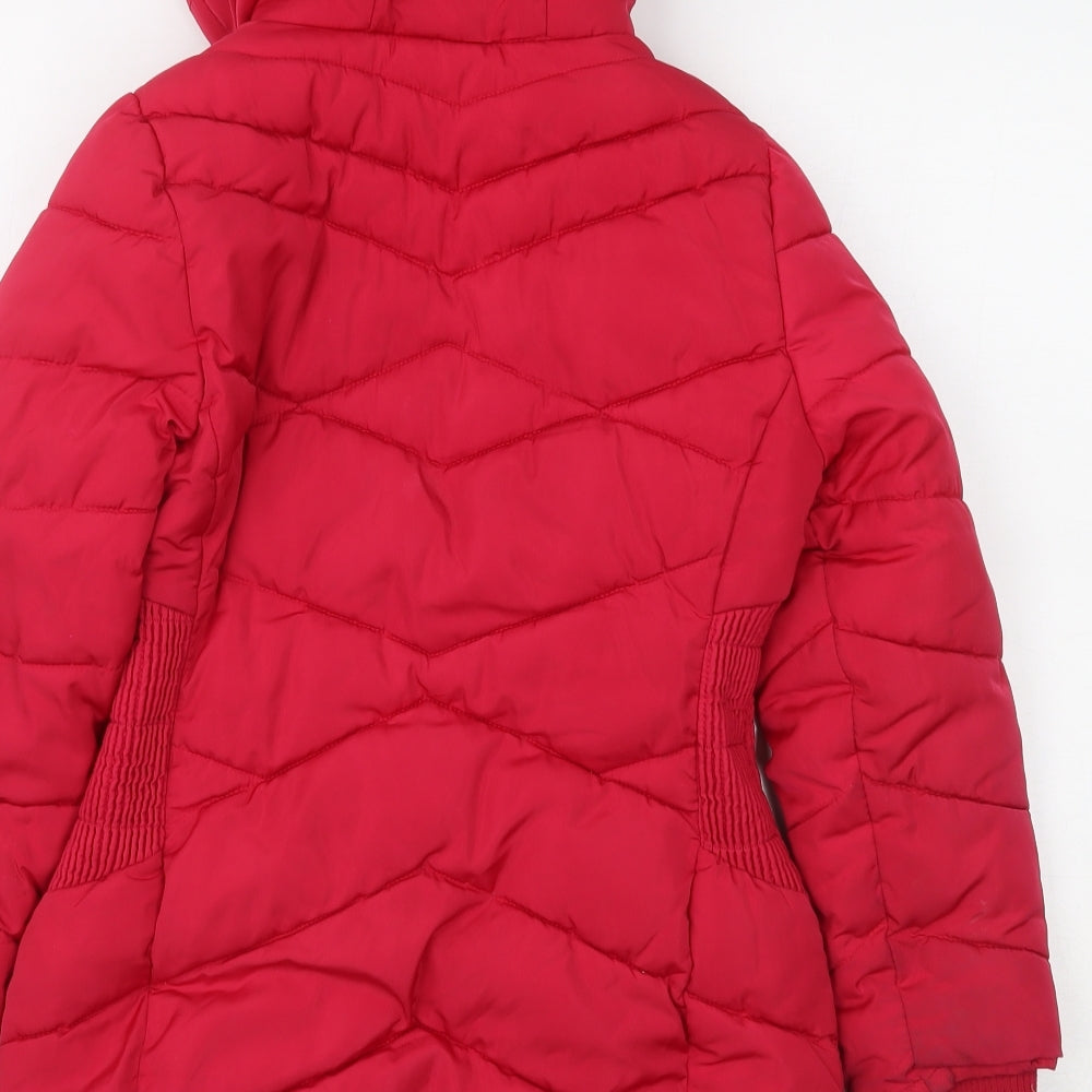 George Girls Pink   Parka Coat Size 8-9 Years