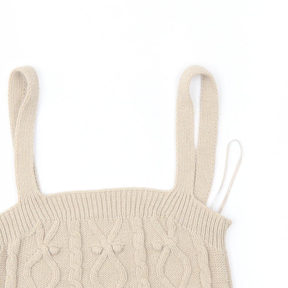 River Island Womens Beige   Cropped Tank Size M
