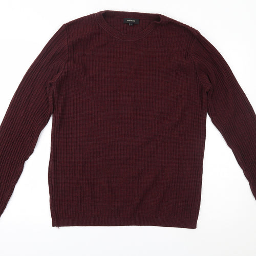 River Island Mens Red   Pullover Jumper Size L