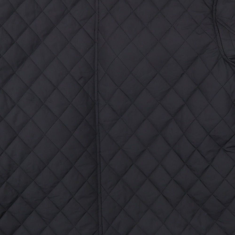 Matalan Mens Black   Overcoat Coat Size L