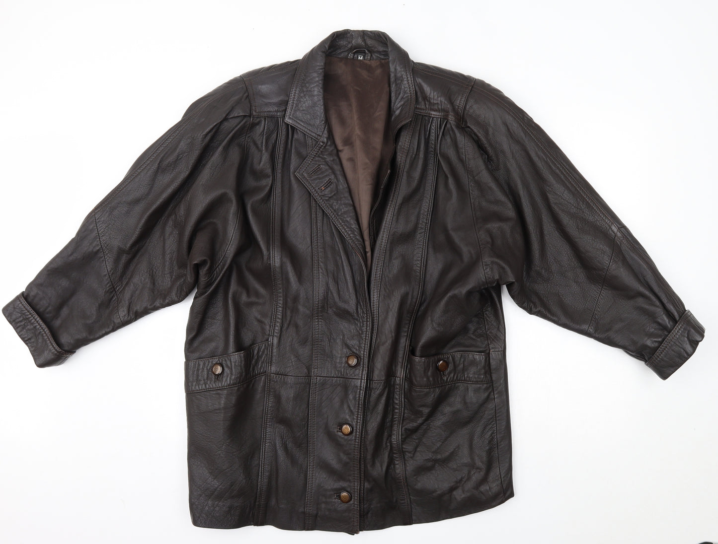 Preworn Mens Brown   Overcoat Coat Size M