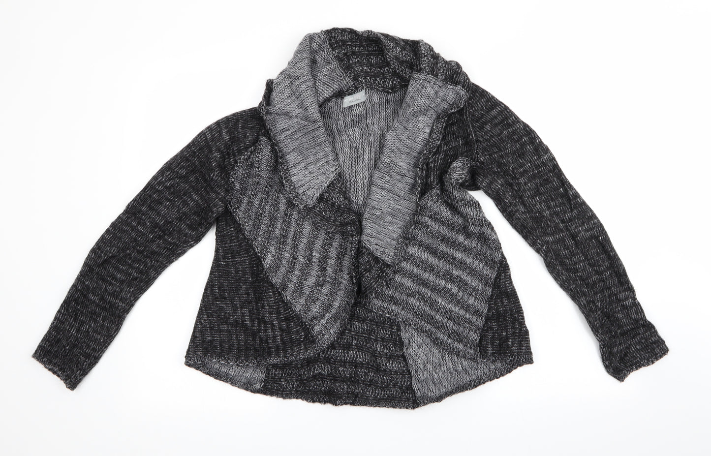 Per Una Womens Grey   Cardigan Jumper Size M  - Collared Colourblock