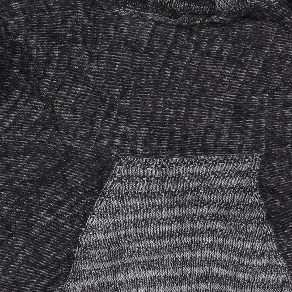Per Una Womens Grey   Cardigan Jumper Size M  - Collared Colourblock