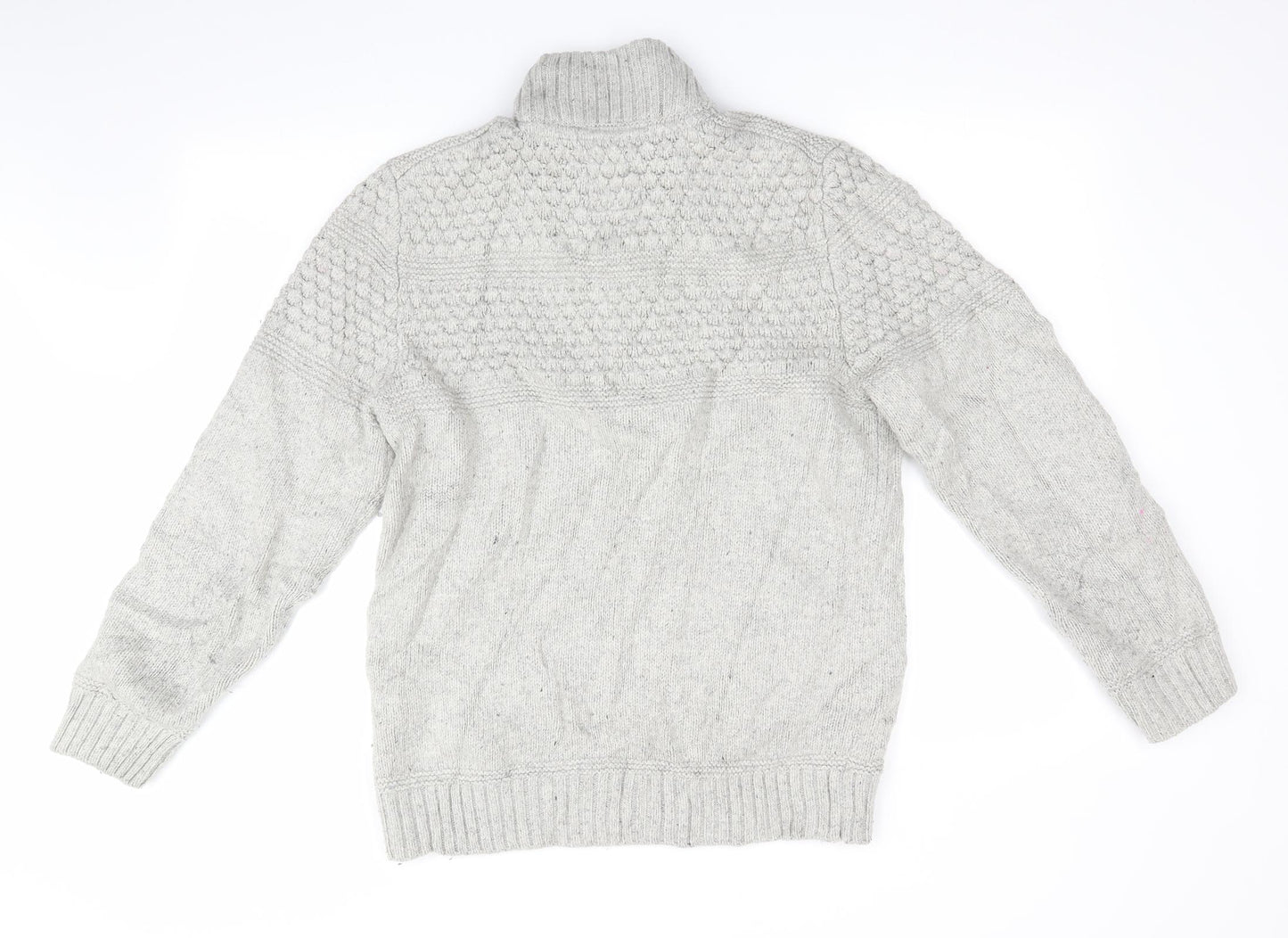 Fat Face Mens Grey   Henley Jumper Size L