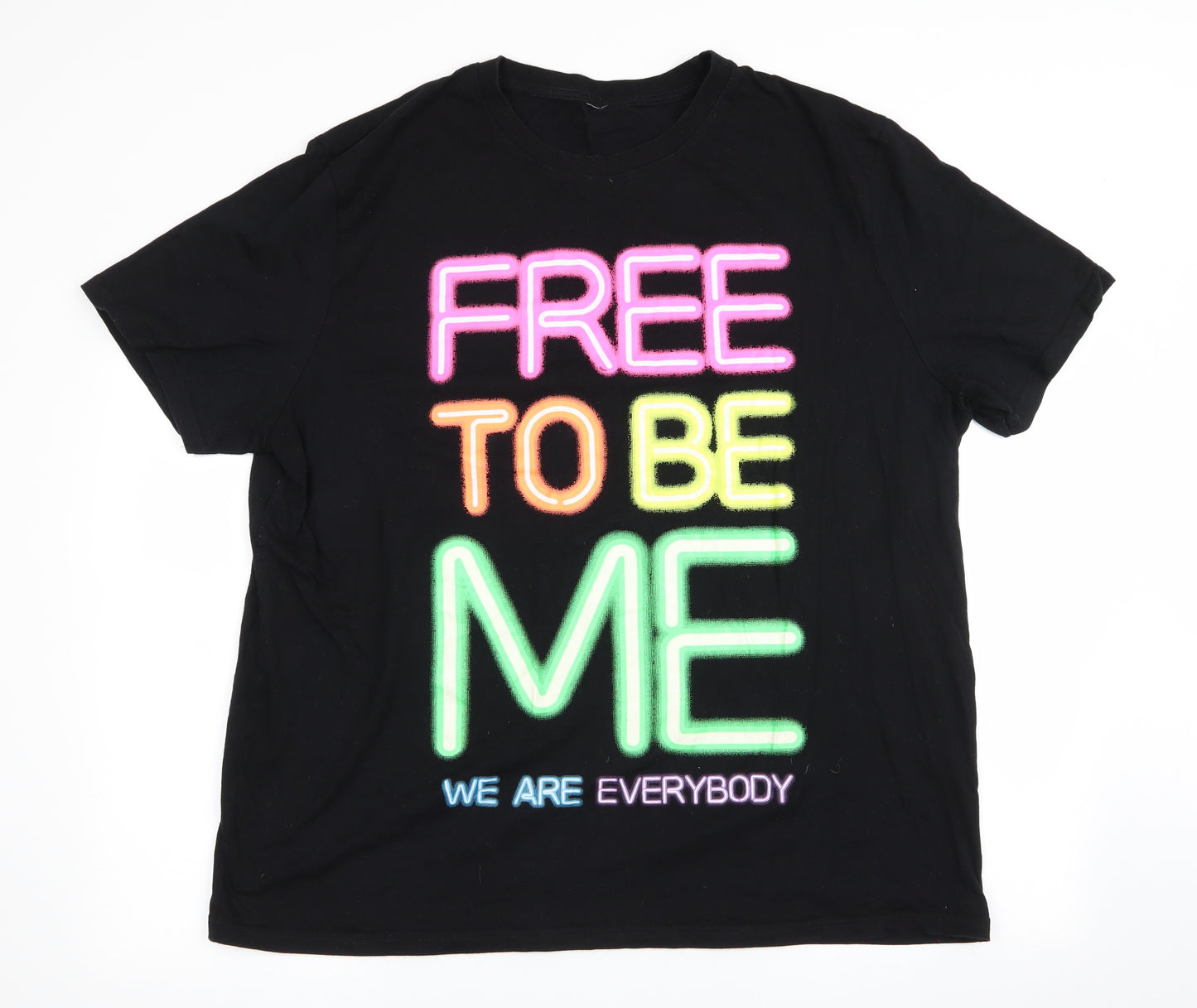 George Womens Black   Basic T-Shirt Size 3XL  - Free To Be Me