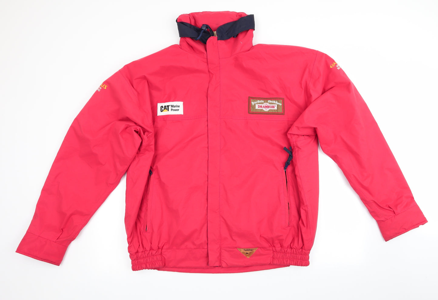 Splash Down Mens Red   Jacket Coat Size XL  - Drambuie Concealed Hoo