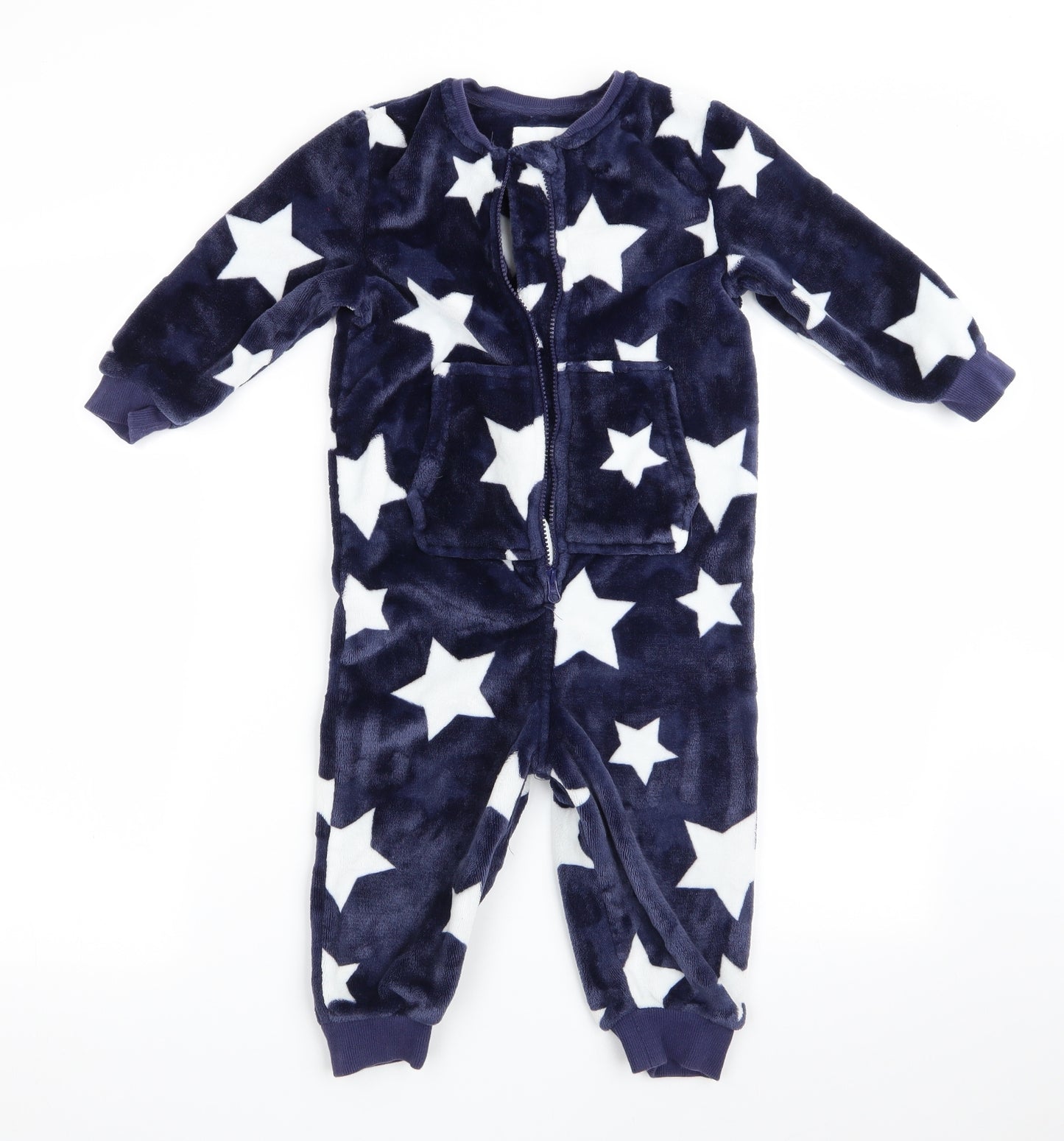 NEXT Boys Blue Geometric   One Piece Size 2-3 Years  - Star print